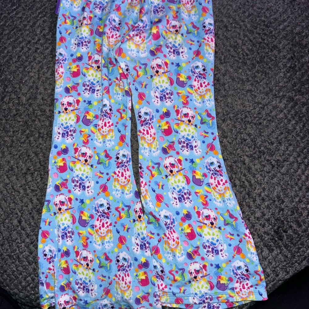 Posh peanut spotty and dotty bell bottoms.
